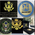 US ARMY Challenge Coin FORT HUACUCA AZ US ARMY INTELLIGENCE CENTER USA AMY