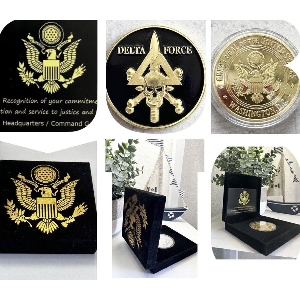 U S ARMY DELTA FORCE Challenge Coin USA AMY