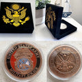 US Army Military Police Challenge Coin MP Come With Velvet President Box