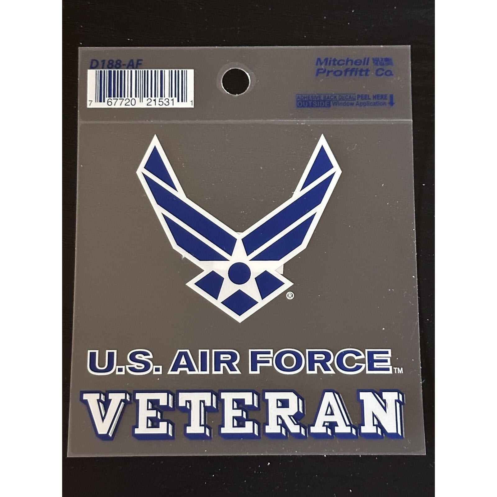 UNITED STATES AIR FORCE USAF VETERAN LOGO USAF Vinyl Window Decal/Sticker