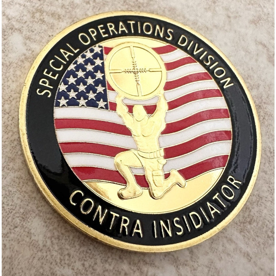 Lot Of 2 United States Secret Service Counter Sniper Team Challenge Coin