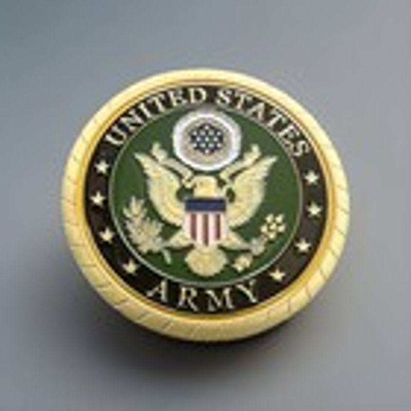 US ARMY SECOND (2ND) LIEUTENANT Challenge Coin Keychain -SHIPS WITIN 24 HRS!