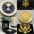 U S AIR FORCE AUXILIARY CIVIL AIR PATROL Coin With Retirement Award