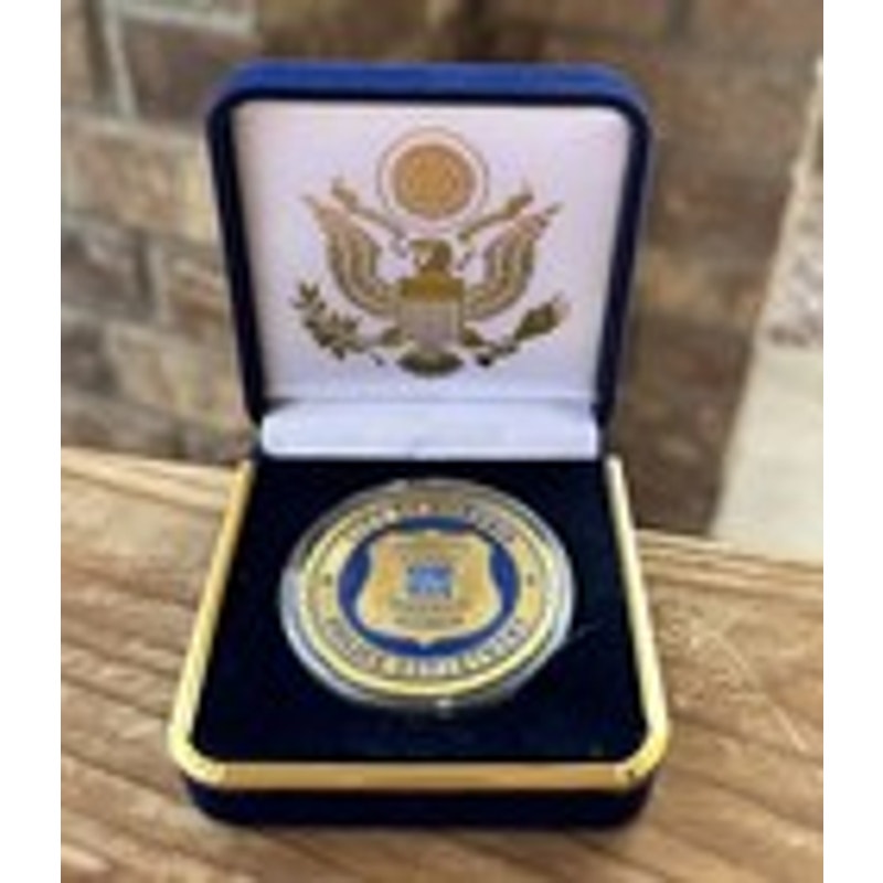 Department of Energy (DOE) Challenge Coin With Blue Velvet Case. Fast Shipping!