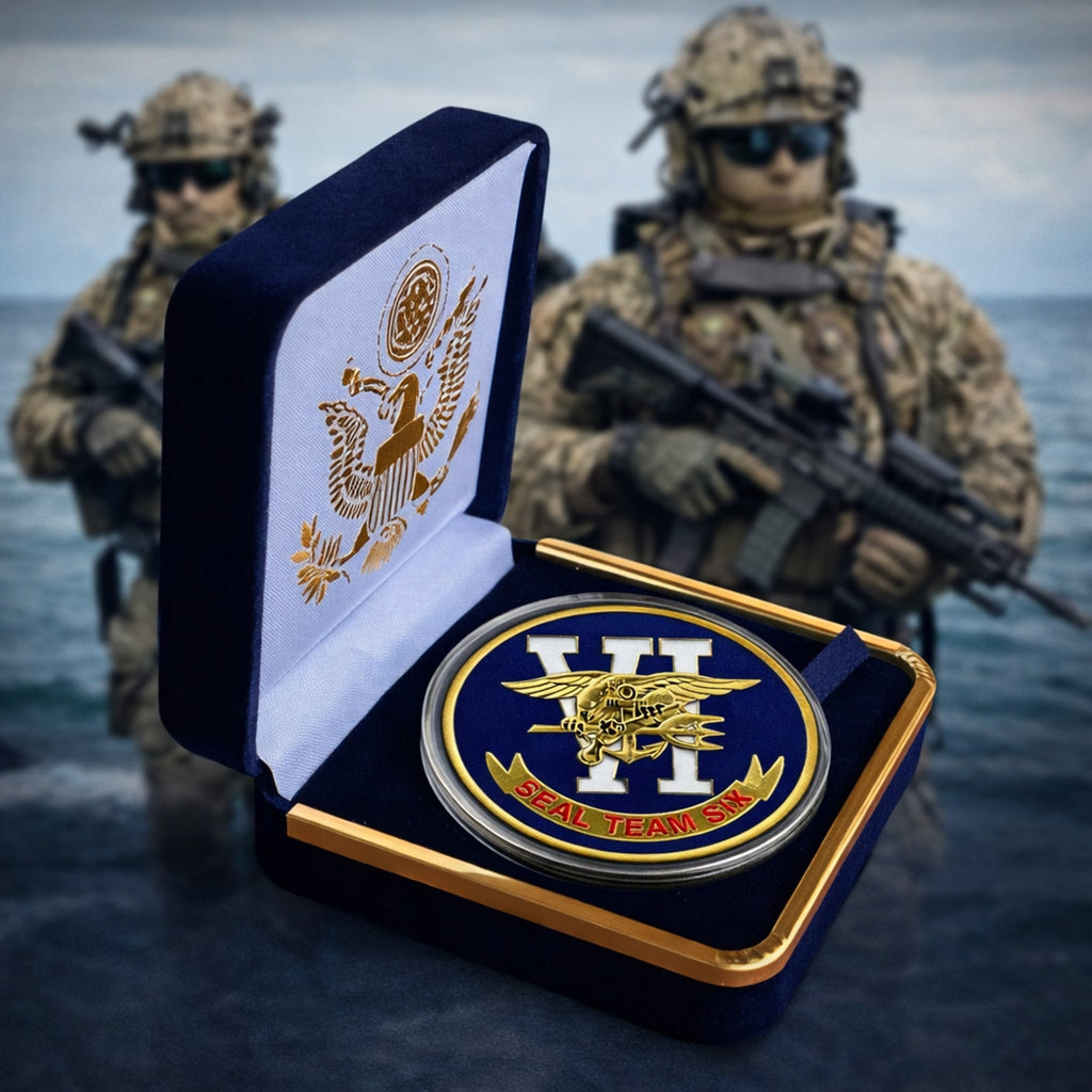 US NAVY SEAL TEAM SIX Challenge Coin ·FAST SHIPPING· ·NEW· with case