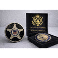 3pcs United States Secret Service Seal Of The US President w/ Achievement Award