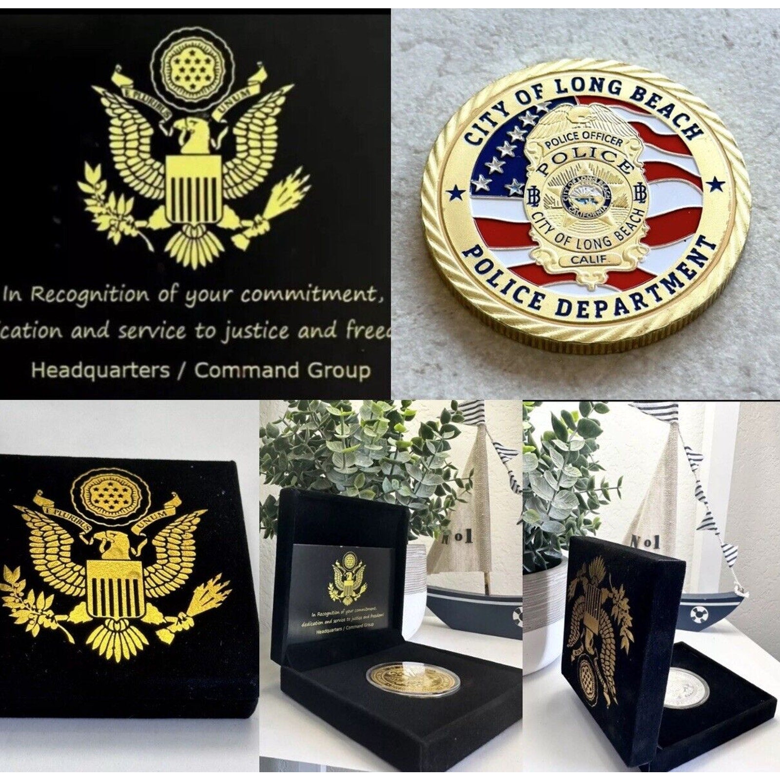 City Of Long Beach, Calif. Police Officer Dept Challenge Coin