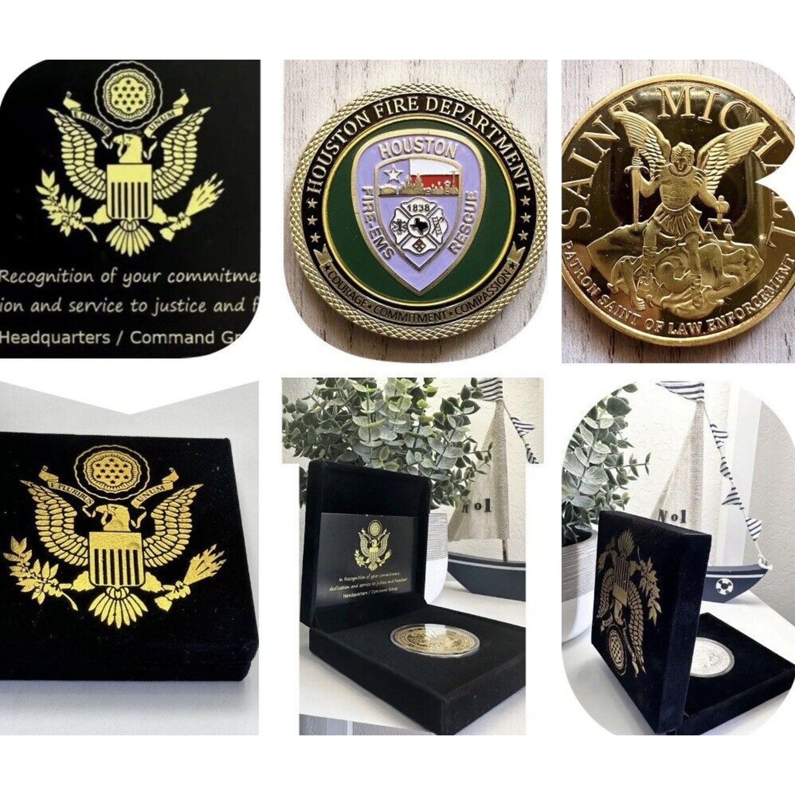 HOUSTON Fire Dept. Challenge Coin USA