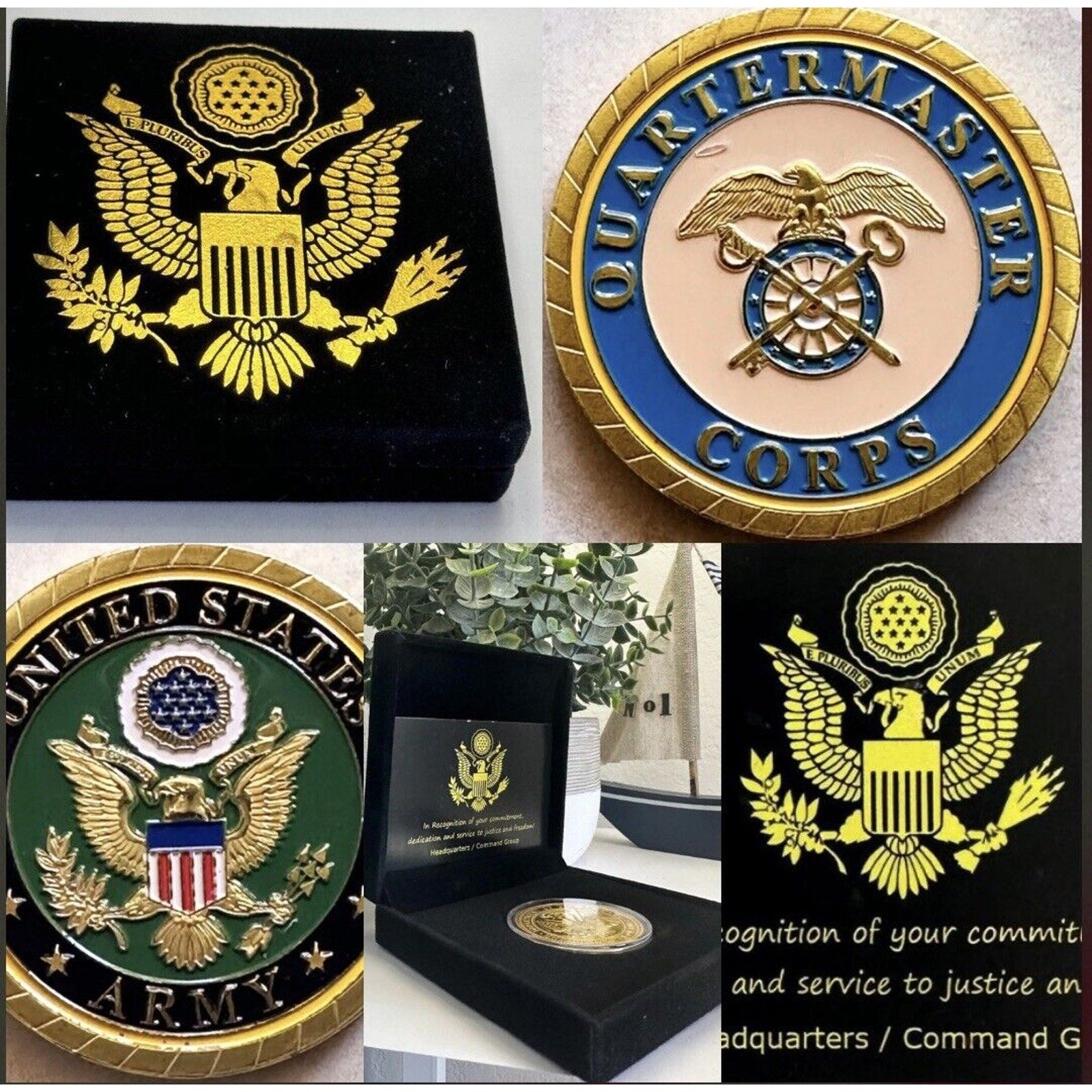New US Army Quartermaster Corps Challenge Coin USA Amy