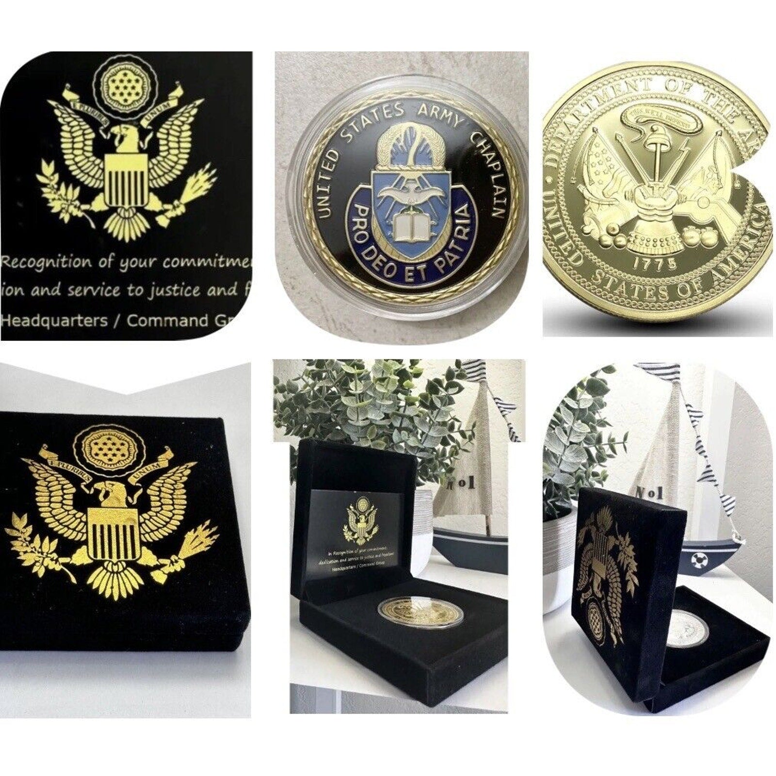 U S Army CHAPLAIN CORPS Challenge Coin USA ARMY