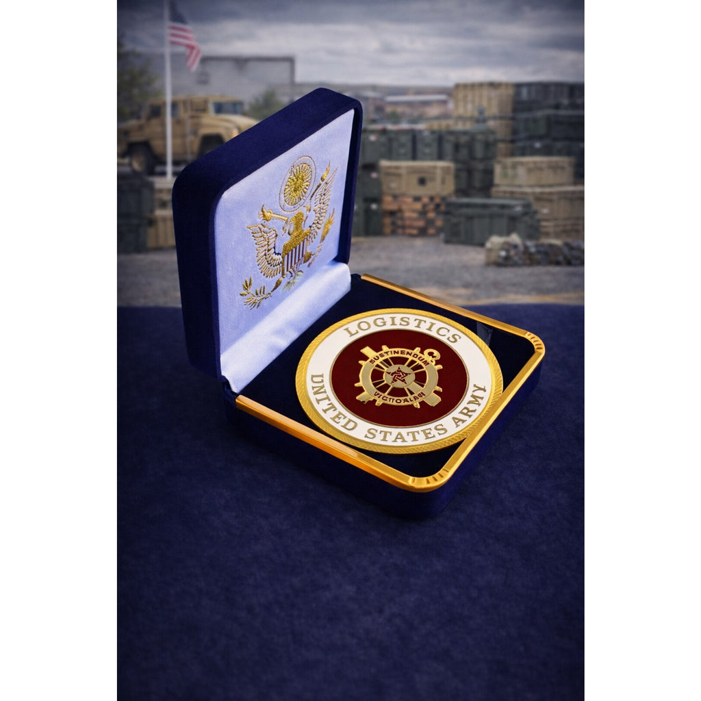 U.S. Army Logistics Corps Challenge Coin ·FAST SHIPPING· ·NEW· with case