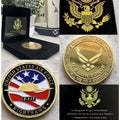 U S AIR FORCE F-117 NIGHTHAWK Challenge Coin With Retirement Award