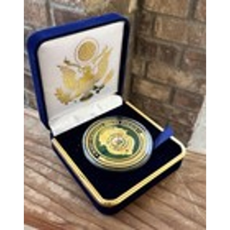 Department of Energy (DOE) Challenge Coin With Blue Velvet Case. Fast Shipping!