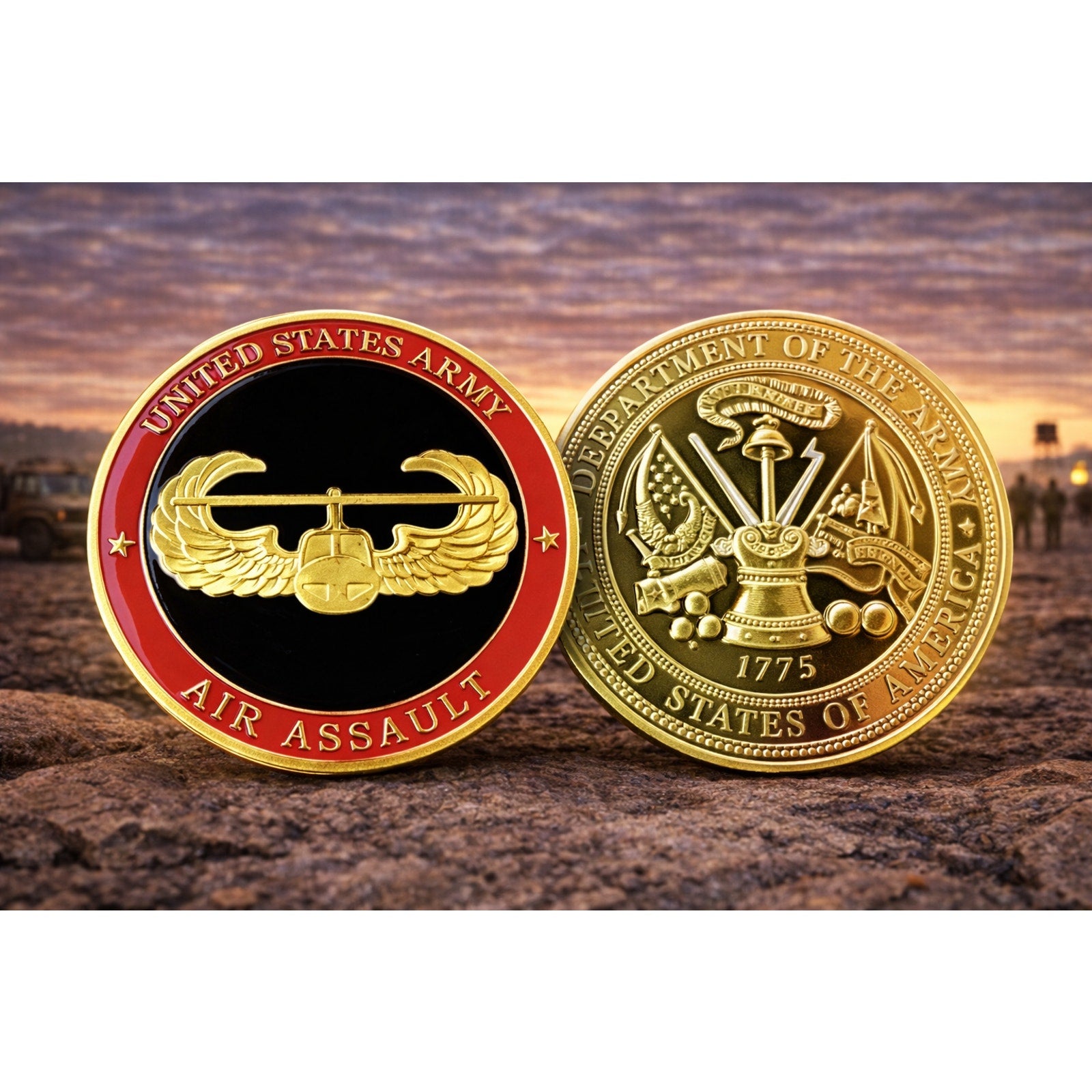 U.S. Army Air Assault Airborne School Challenge Coin ·FAST SHIPPING· ·NEW·