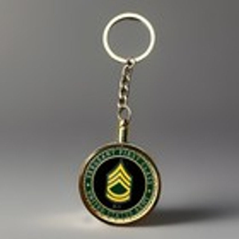 UNITED STATES ARMY E-7 SFC SERGEANT FIRST CLASS CHALLENGE COIN KEYCHAIN