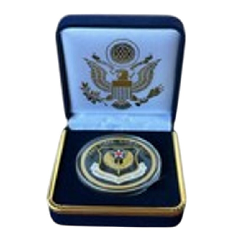 Department of Energy (DOE) Challenge Coin With Blue Velvet Case. Fast Shipping!