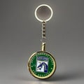 US ARMY XVIII 18TH AIRBORNE CORPS SKY DRAGONS CHALLENGE COIN KEYCHAIN
