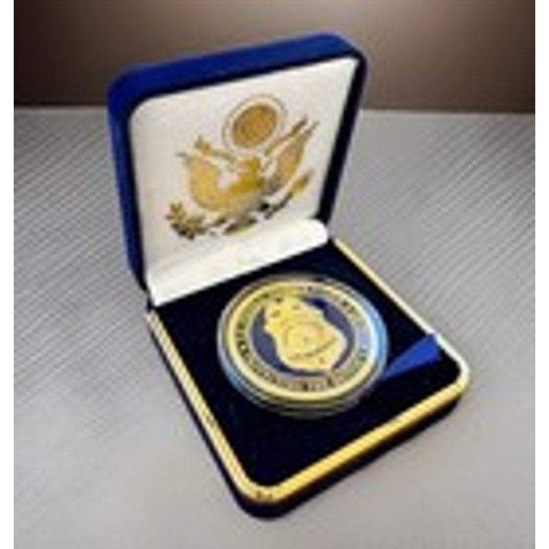 Department of Energy (DOE) Challenge Coin With Blue Velvet Case. Fast Shipping!