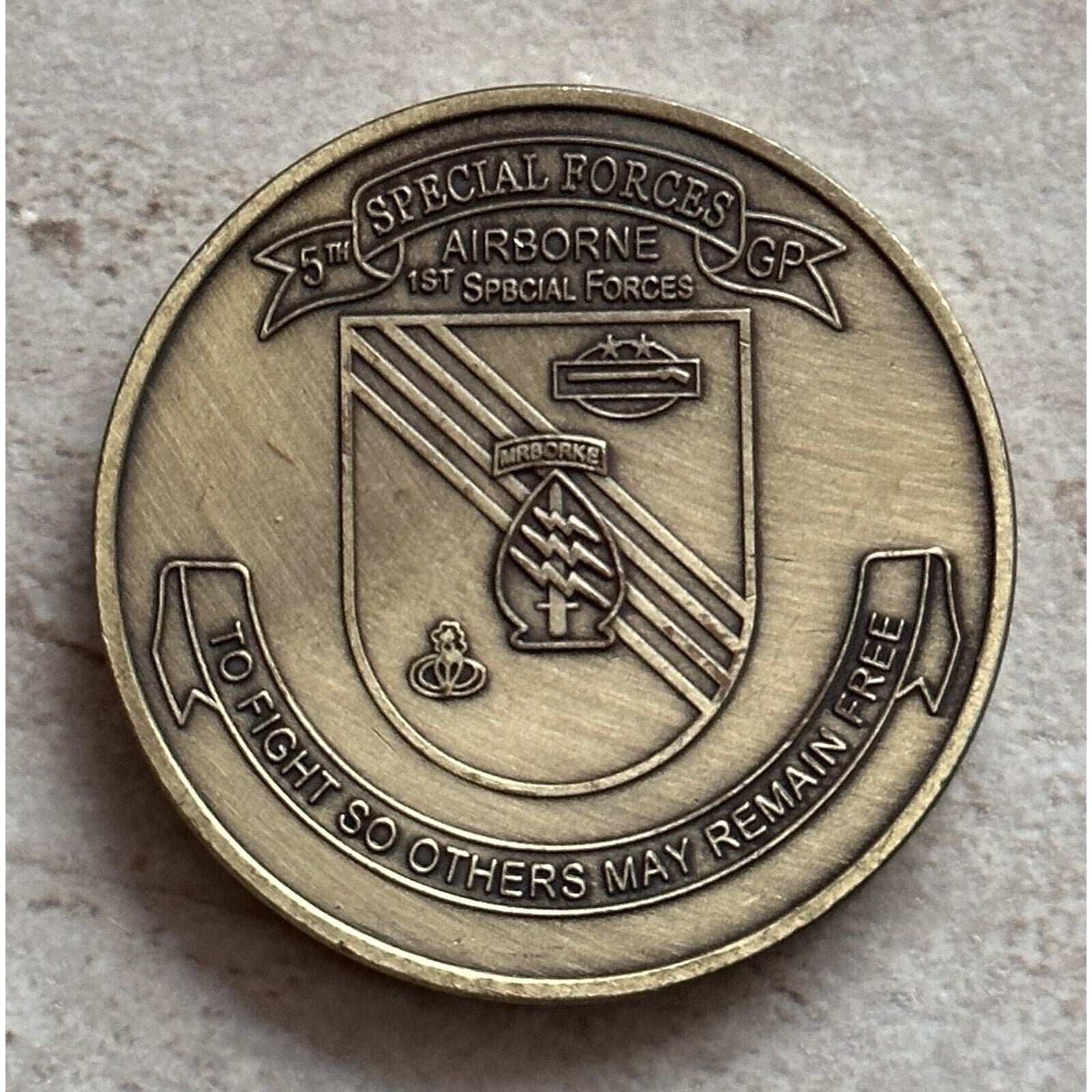 SF Special Forces Special Operations Commander 5TH GROUP Challenge Coin ARMY