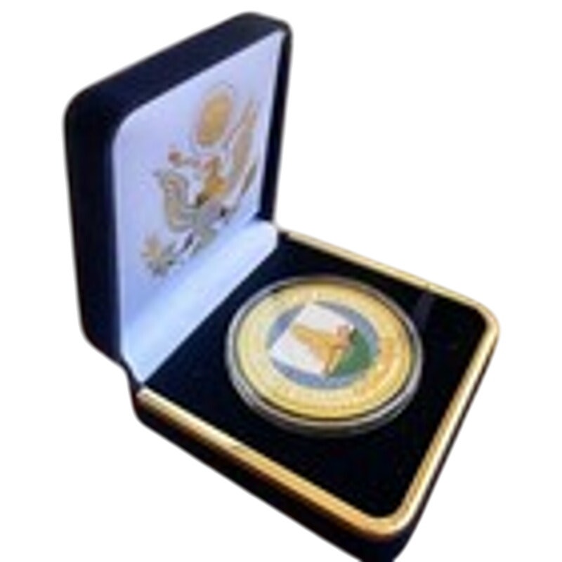 Department of Energy (DOE) Challenge Coin With Blue Velvet Case. Fast Shipping!