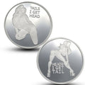 New Heads I get Tail Tails I get Head Adult Silver Plate Sexy Coins Lucky Gifts