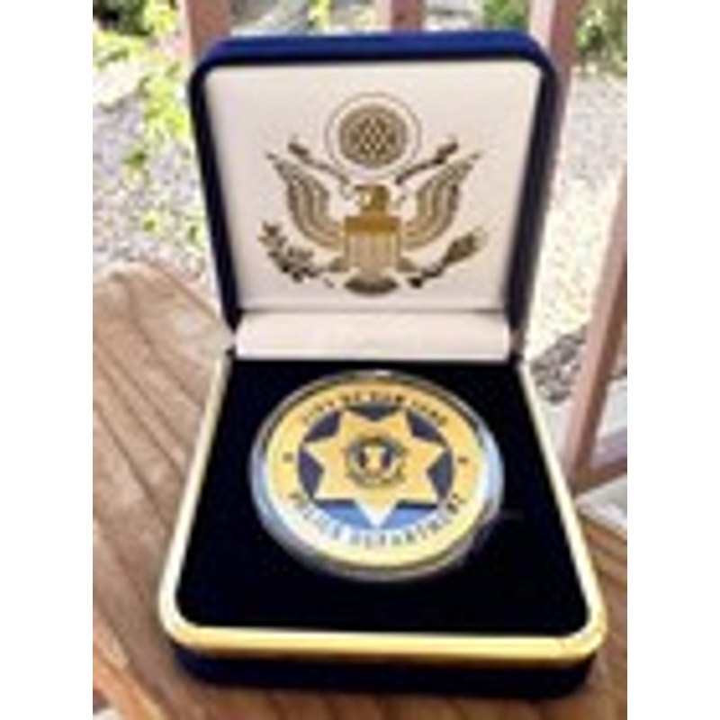 Department of Energy (DOE) Challenge Coin With Blue Velvet Case. Fast Shipping!