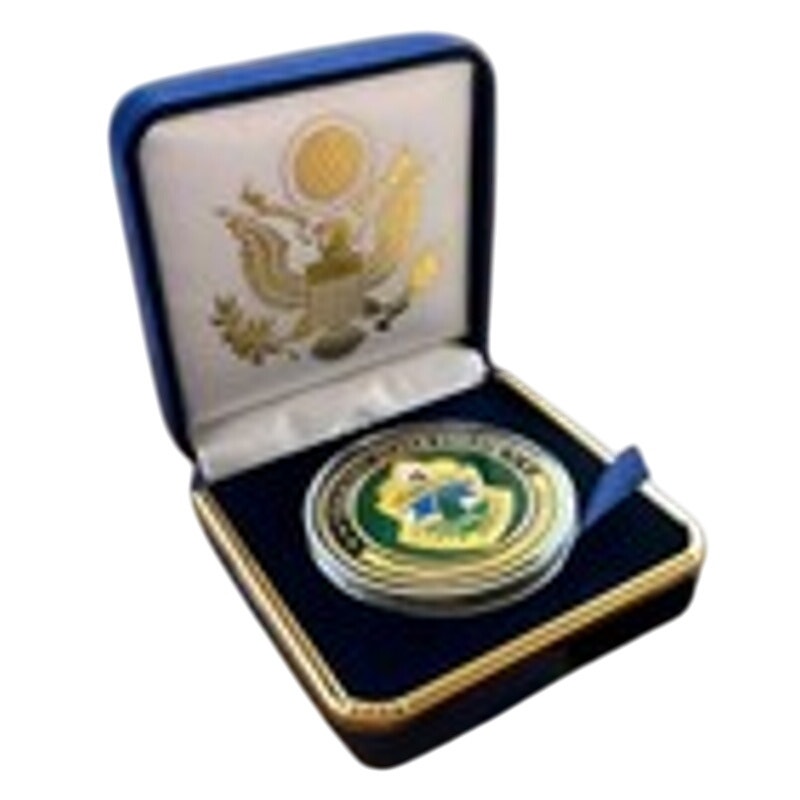 Department of Energy (DOE) Challenge Coin With Blue Velvet Case. Fast Shipping!