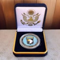Department of Energy (DOE) Challenge Coin With Blue Velvet Case. Fast Shipping!