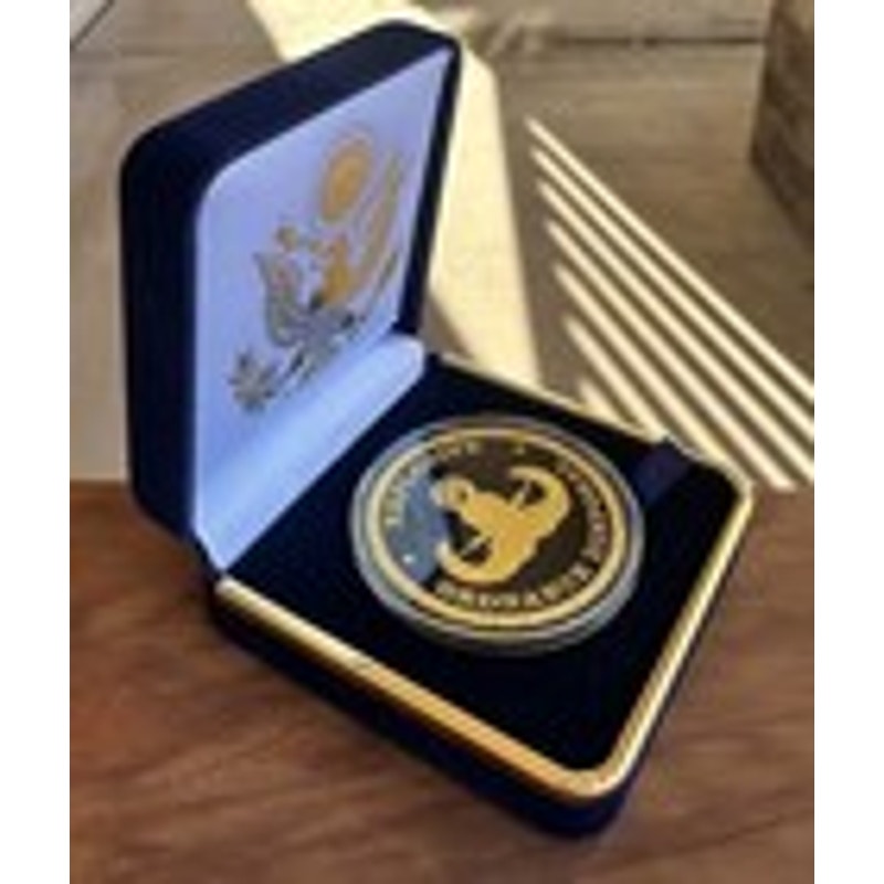 Department of Energy (DOE) Challenge Coin With Blue Velvet Case. Fast Shipping!