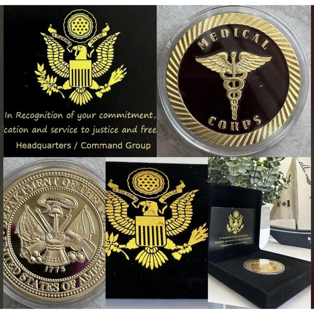 US ARMY MEDICAL CORPS Challenge Coin US. New! Fast Shipping! USA AMY