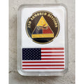 US ARMY 2nd ARMORED DIVISION "Hell On Wheels" Challenge Coin With Case