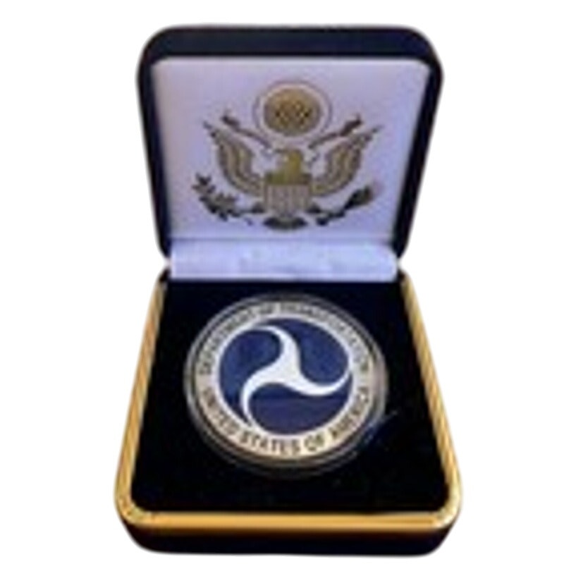 Department of Energy (DOE) Challenge Coin With Blue Velvet Case. Fast Shipping!