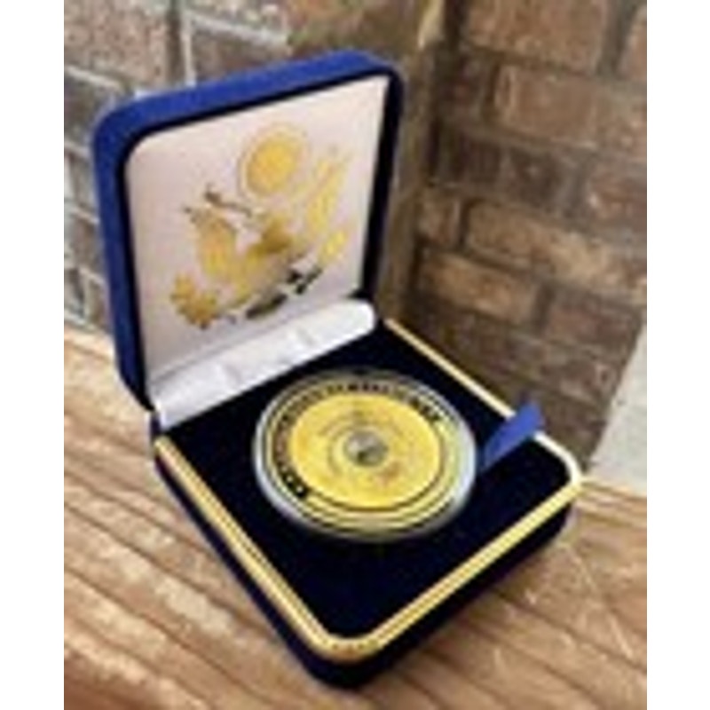 Department of Energy (DOE) Challenge Coin With Blue Velvet Case. Fast Shipping!