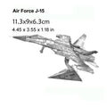 3D Metal Puzzle Air Force J-15 Fighter model KITS Assemble Jigsaw Puzzle