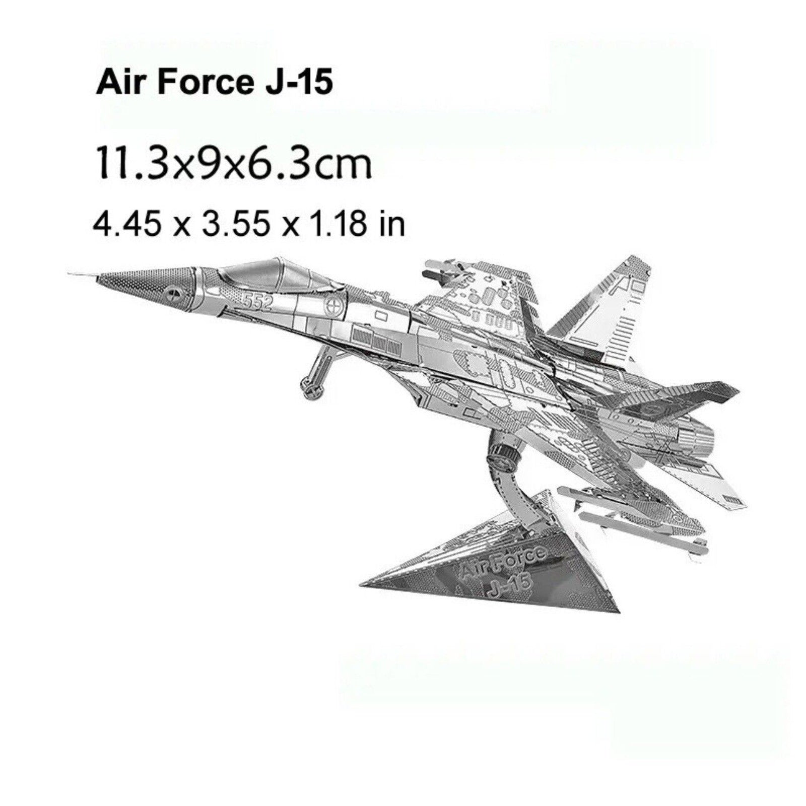 3D Metal Puzzle Air Force J-15 Fighter model KITS Assemble Jigsaw Puzzle