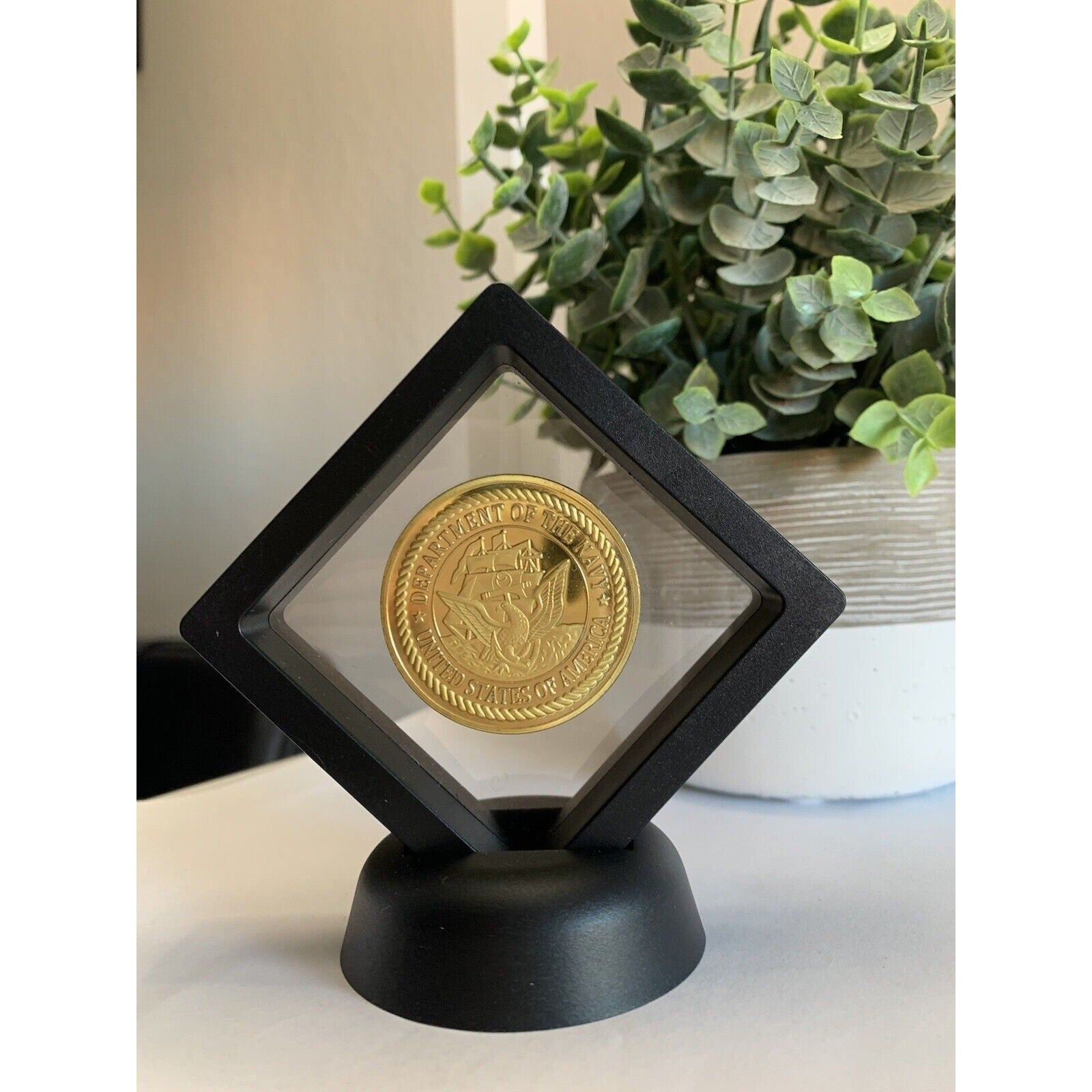 USS JOHN F. KENNEDY CV-67 Challenge Coin USN-US NAVY 40mm New With Display Case!