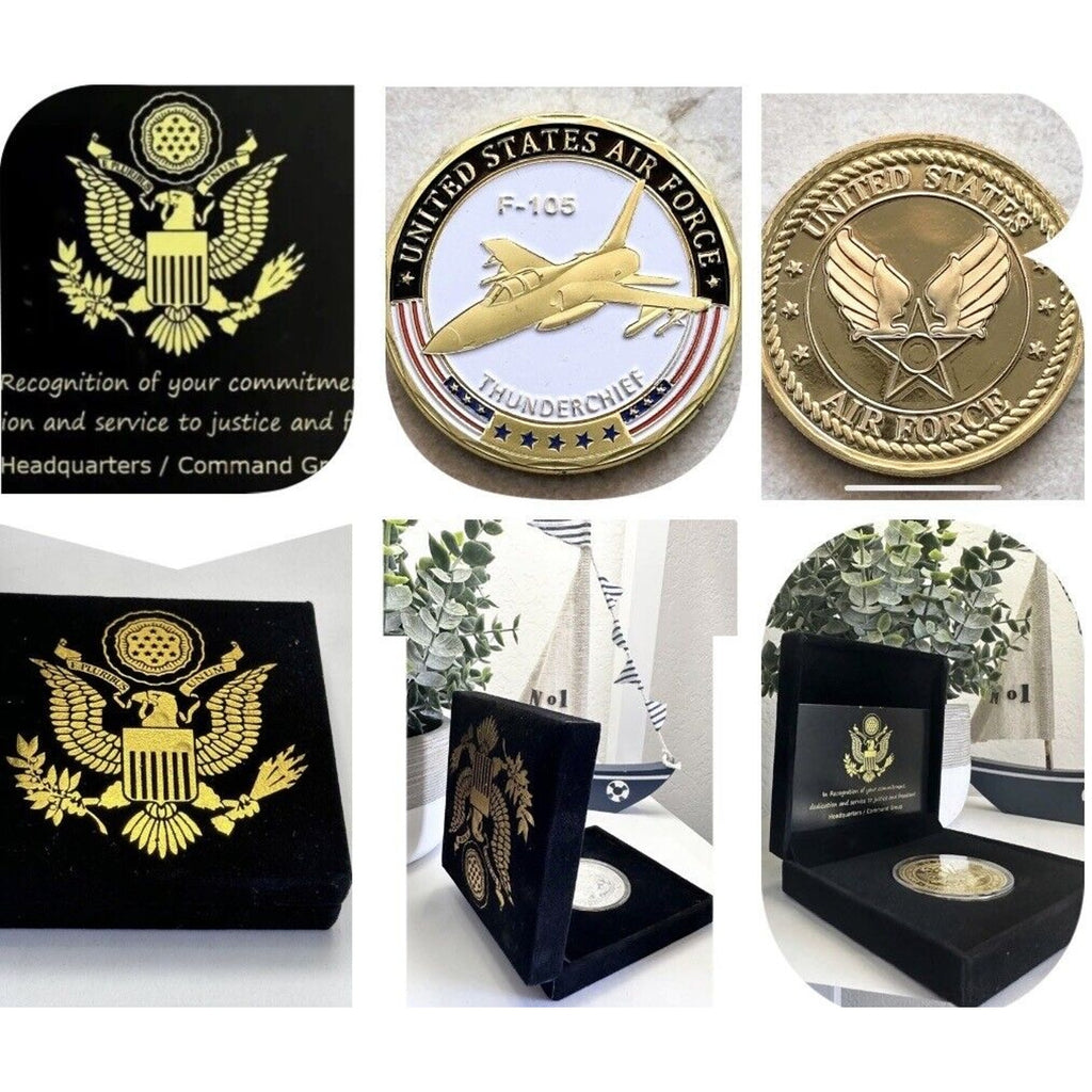 U S AIR FORCE F-105 THUNDERCHIEF Challenge Coin USA AF