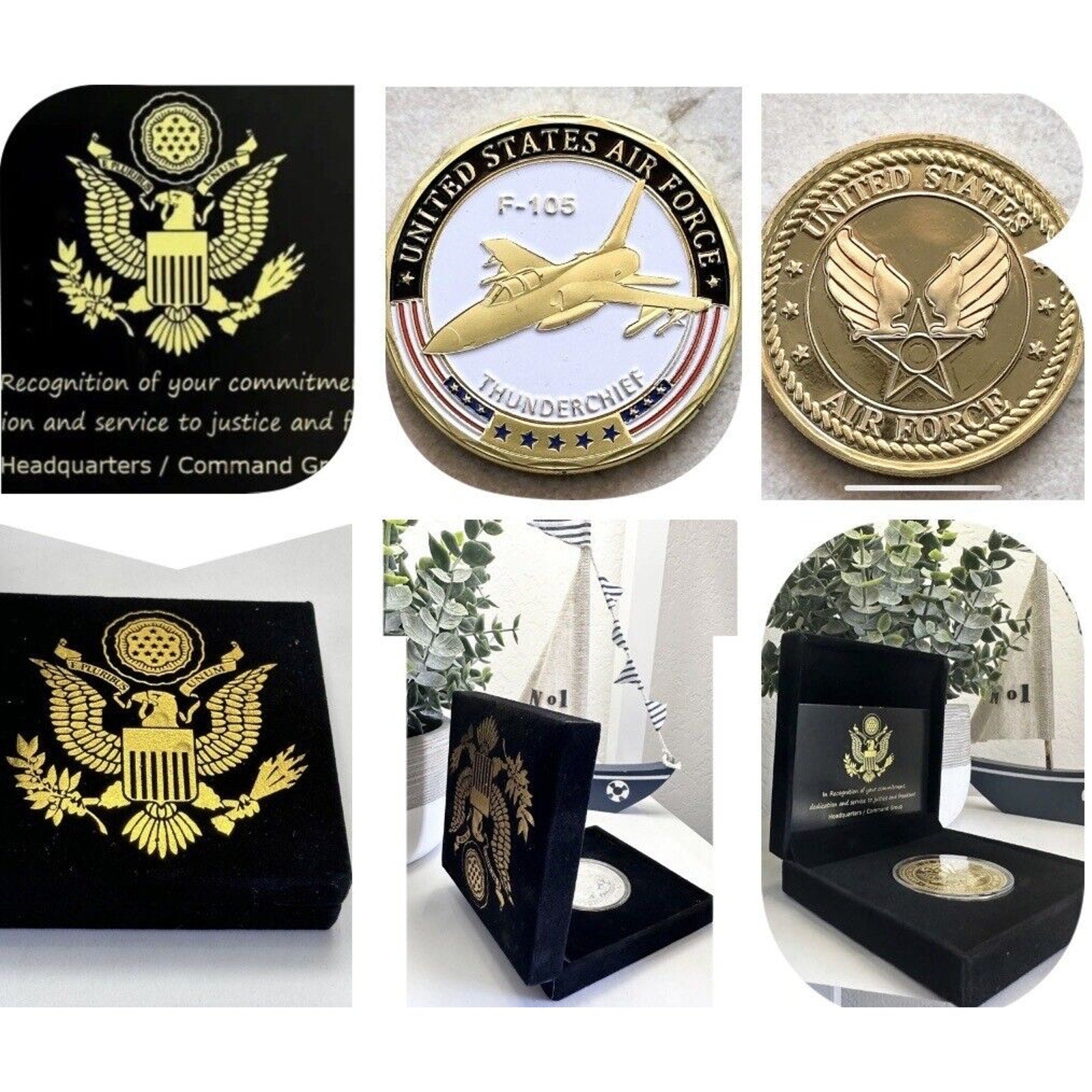 U S AIR FORCE F-105 THUNDERCHIEF Challenge Coin USA AF