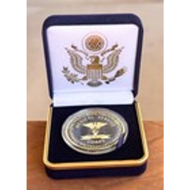 Department of Energy (DOE) Challenge Coin With Blue Velvet Case. Fast Shipping!