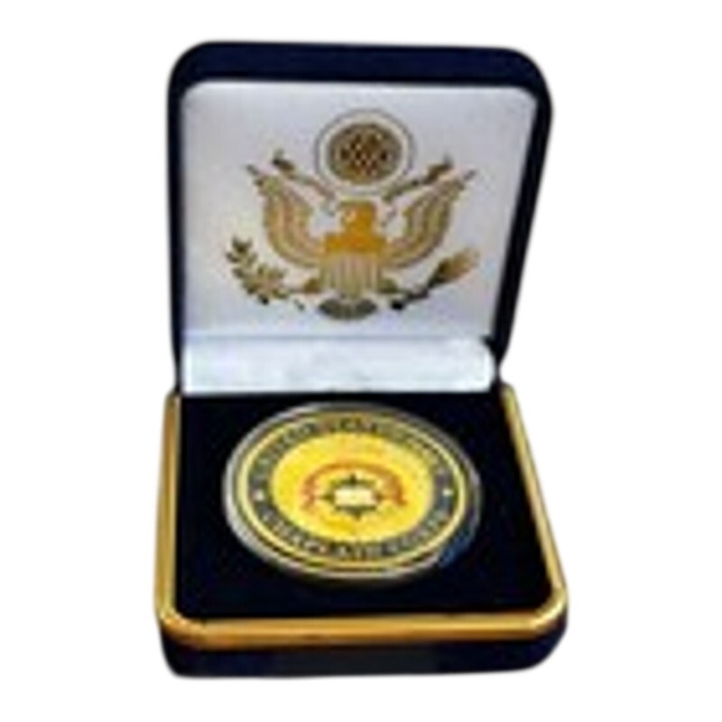 Department of Energy (DOE) Challenge Coin With Blue Velvet Case. Fast Shipping!