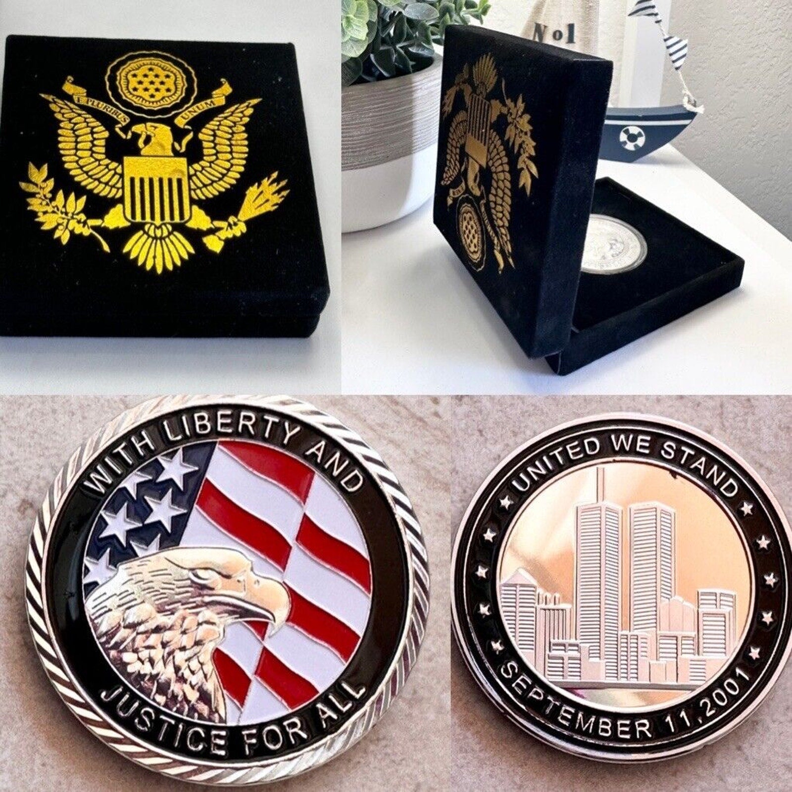 10 Pcs September 11th United We Stand Challenge coin 9/11 Never Forget coin