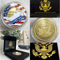 US NAVY USS FORRESTAL CV-59 Challenge Coin With Retirement Award