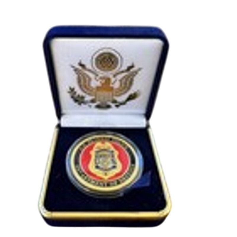 Department of Energy (DOE) Challenge Coin With Blue Velvet Case. Fast Shipping!