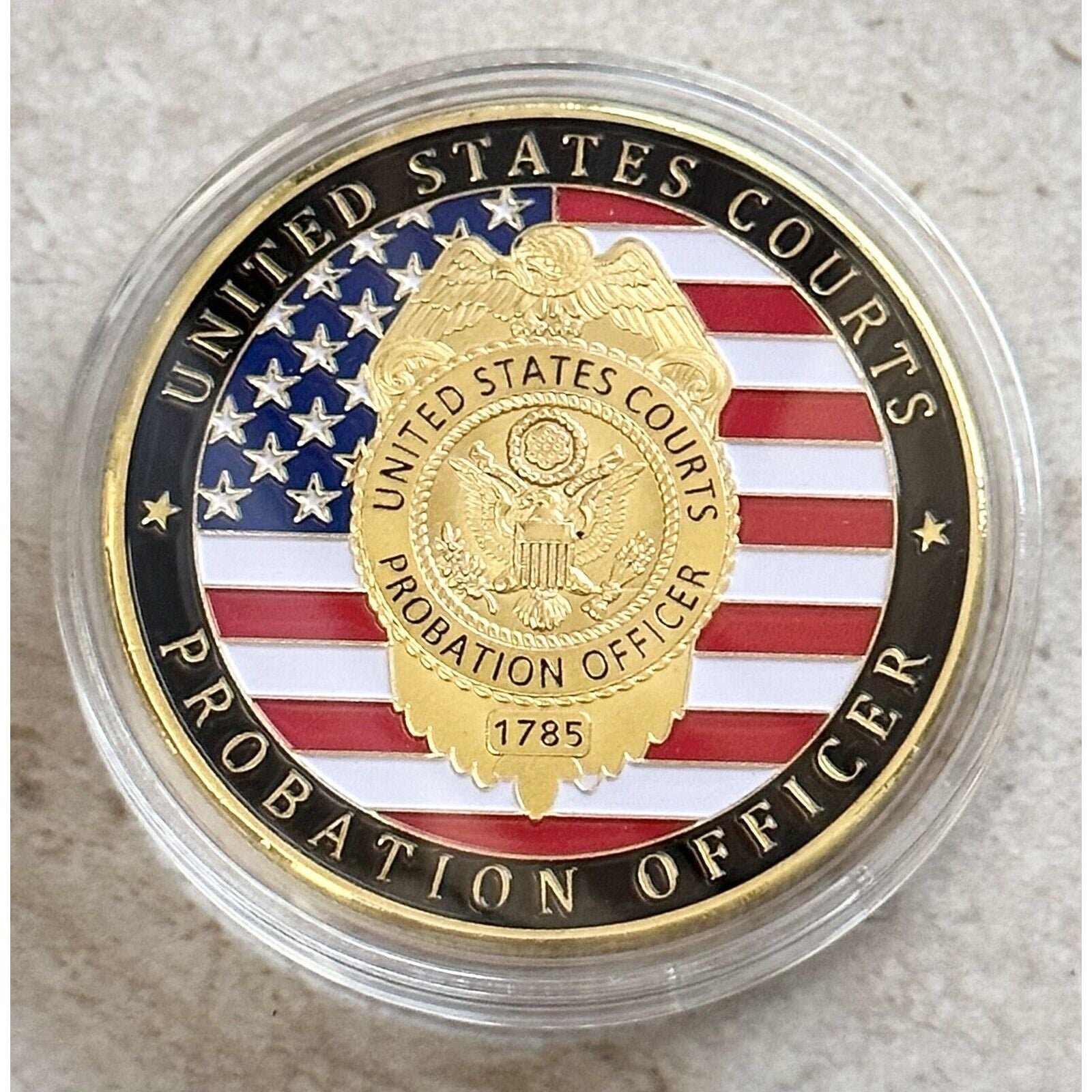 United States Courts Probation Officer Challenge Coin. New! Fast Shipping
