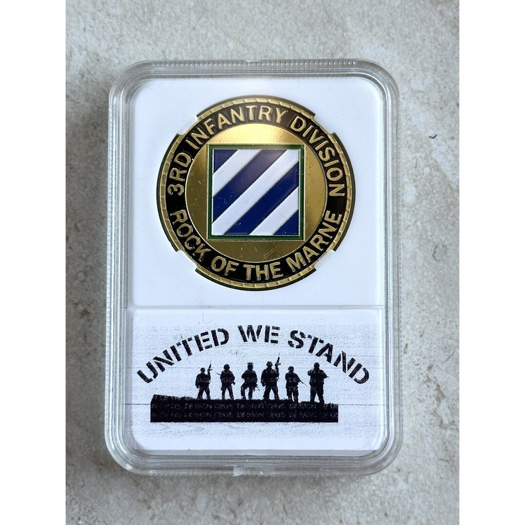 3RD Infantry Division US Army United We Stand W/Credential coin holder wallet