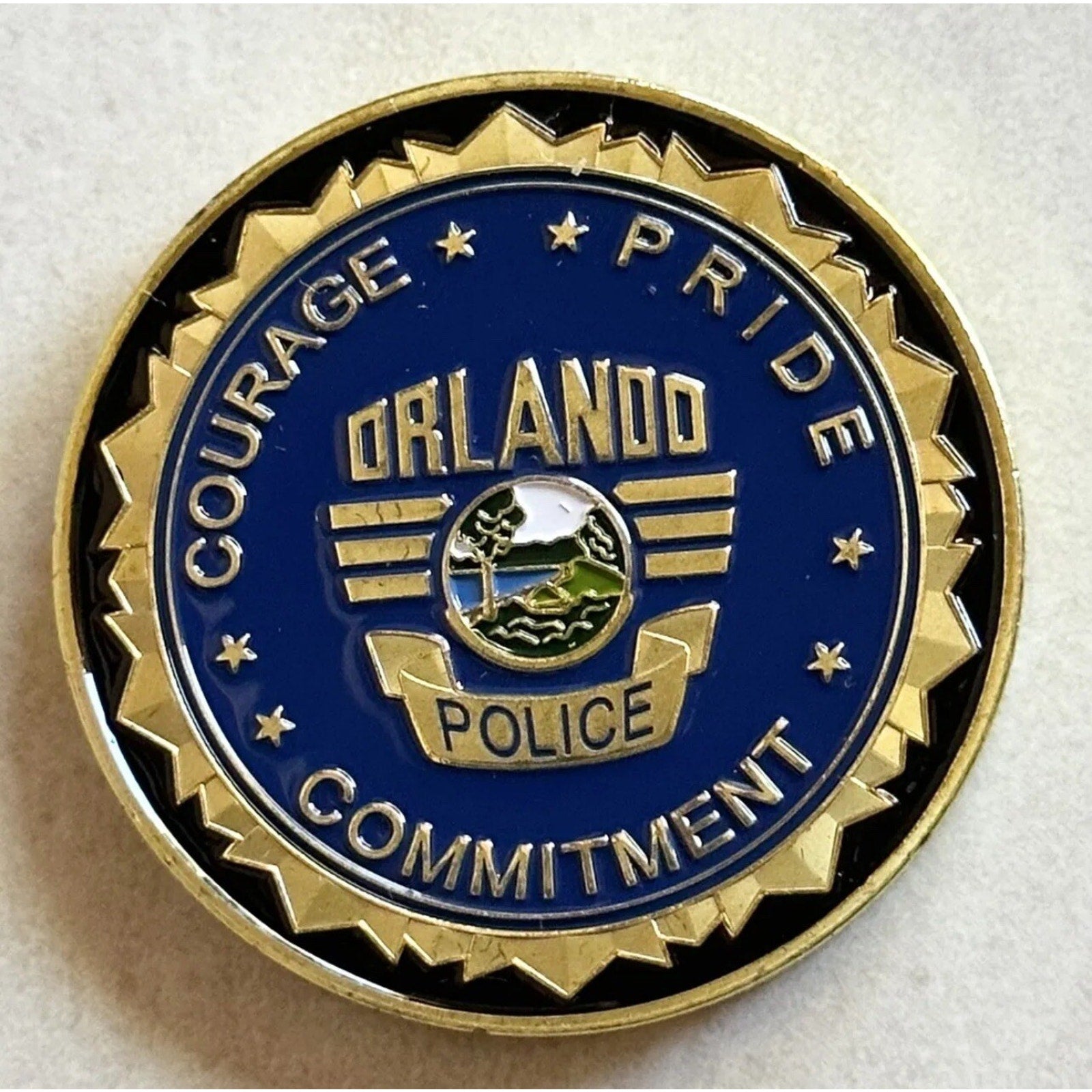 City of Orlando Police Officer Department Officer Florida FL w/ Retirement Award