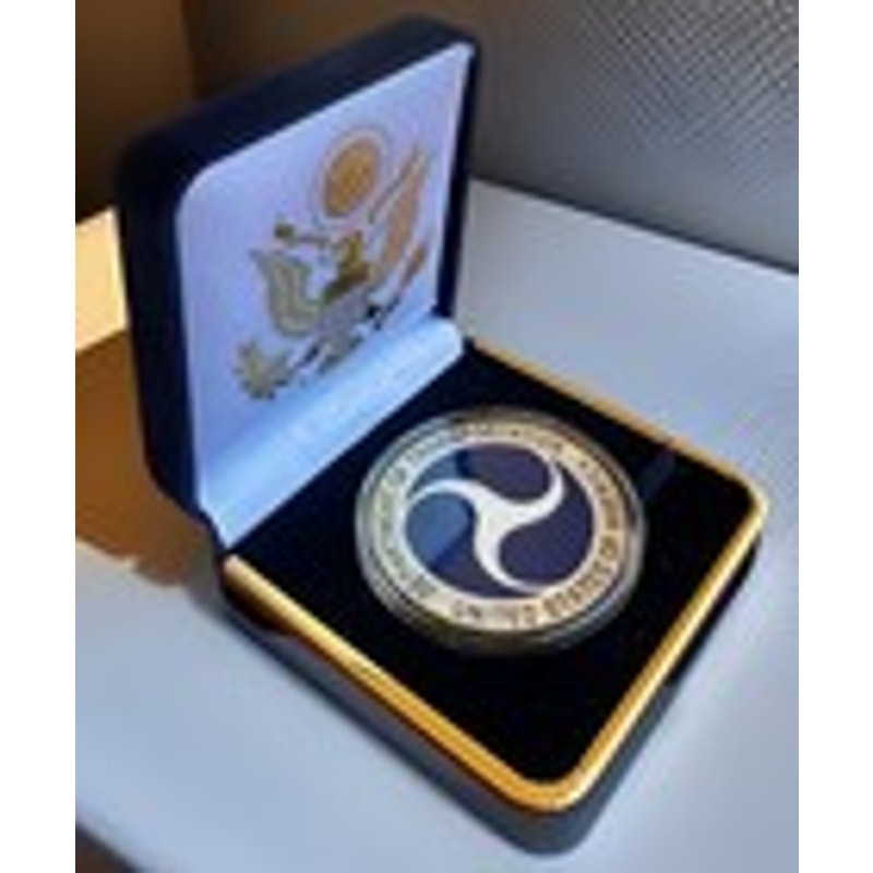 Department of Energy (DOE) Challenge Coin With Blue Velvet Case. Fast Shipping!