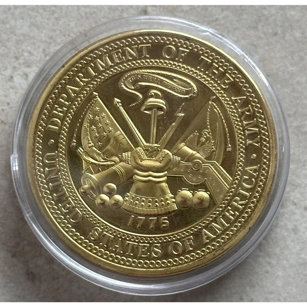 2pcs Army Rank Captain O-3 And XVIII AIRBORNE CORPS SKY DRAGON US COIN