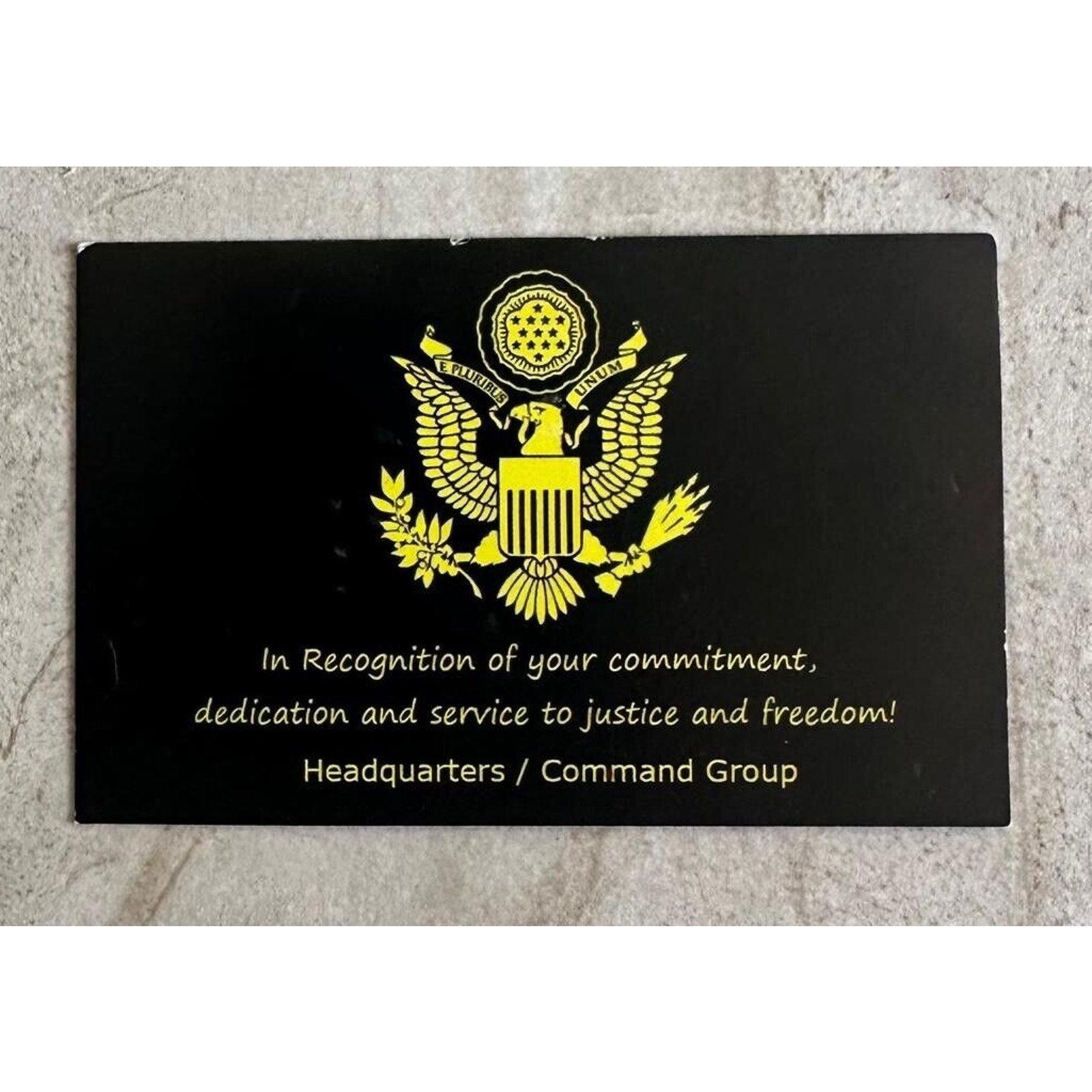 IRAQ VETERAN (1990 Gulf War 1990) Come With Beautiful Velvet Case US ARMY