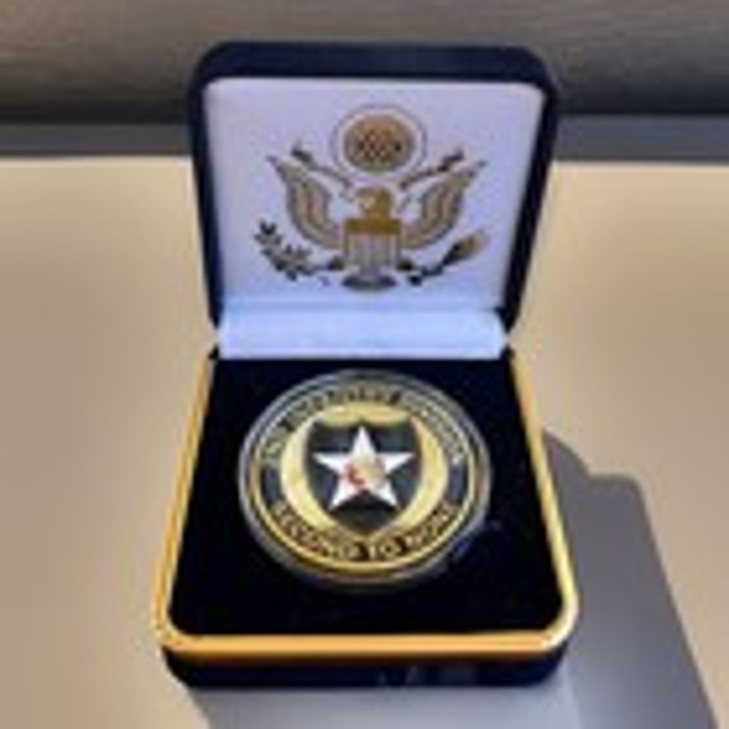 Department of Energy (DOE) Challenge Coin With Blue Velvet Case. Fast Shipping!
